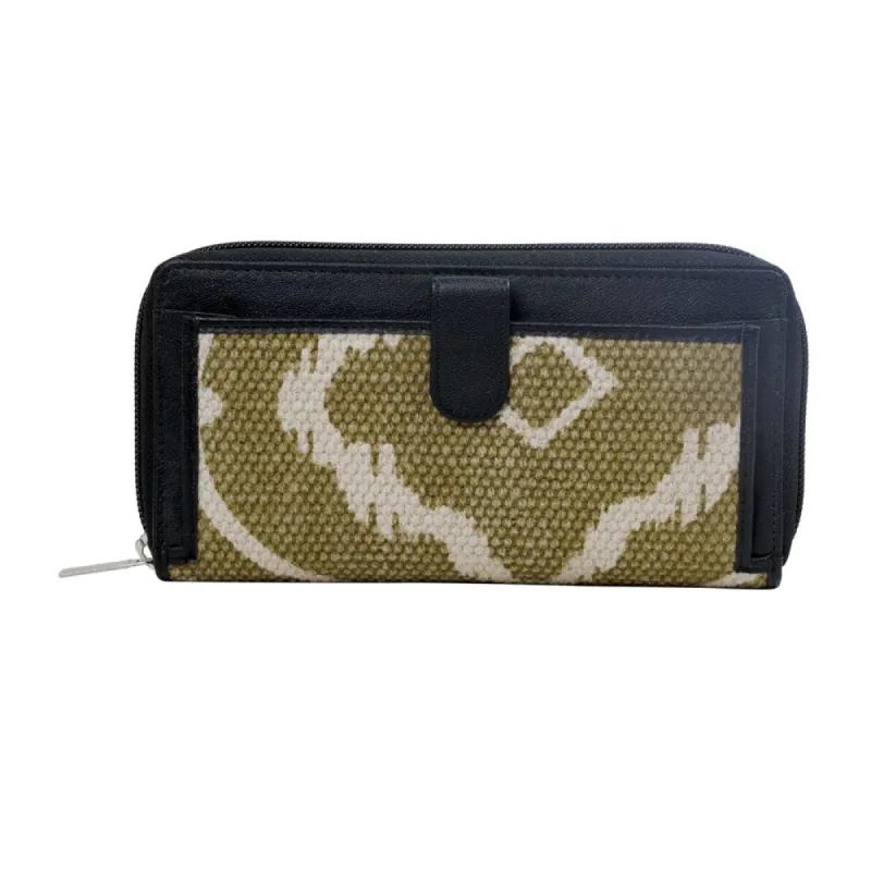 GREEN FOLIAGE WALLET sold by Myra Bag