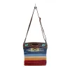 AZURE PETALS HAND TOOLED BAG. sold by Myra Bag