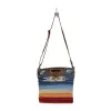AZURE PETALS HAND TOOLED BAG. sold by Myra Bag