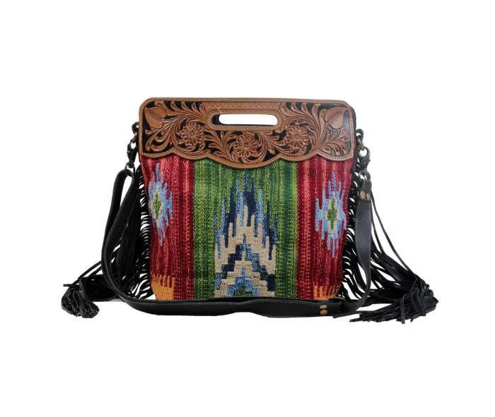 JARDIN HAND TOOLED BAG sold by Myra Bag product image thumbnail 3