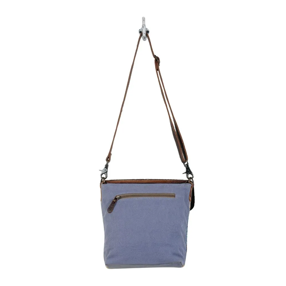 BLUE FEATHER HAND TOOLED BAG sold by Myra Bag product image thumbnail 5