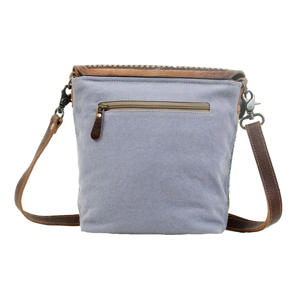 BLUE FEATHER HAND TOOLED BAG sold by Myra Bag product image thumbnail 3