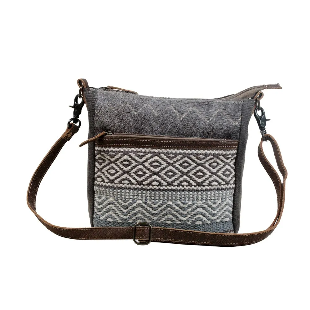 CHEVRON PATTERNED CROSS BODY BAG sold by Myra Bag