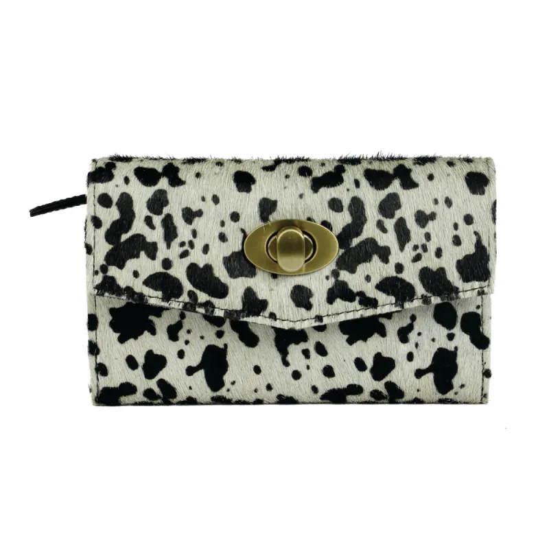 BLACK PATCHES WALLET sold by Myra Bag