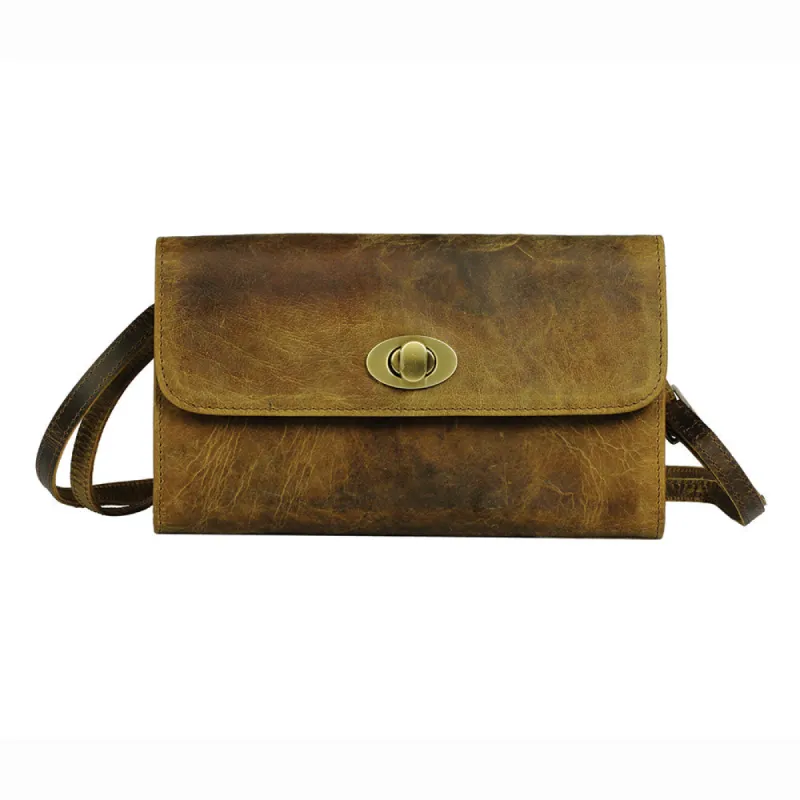 BEIGE MATTE WALLET sold by Myra Bag