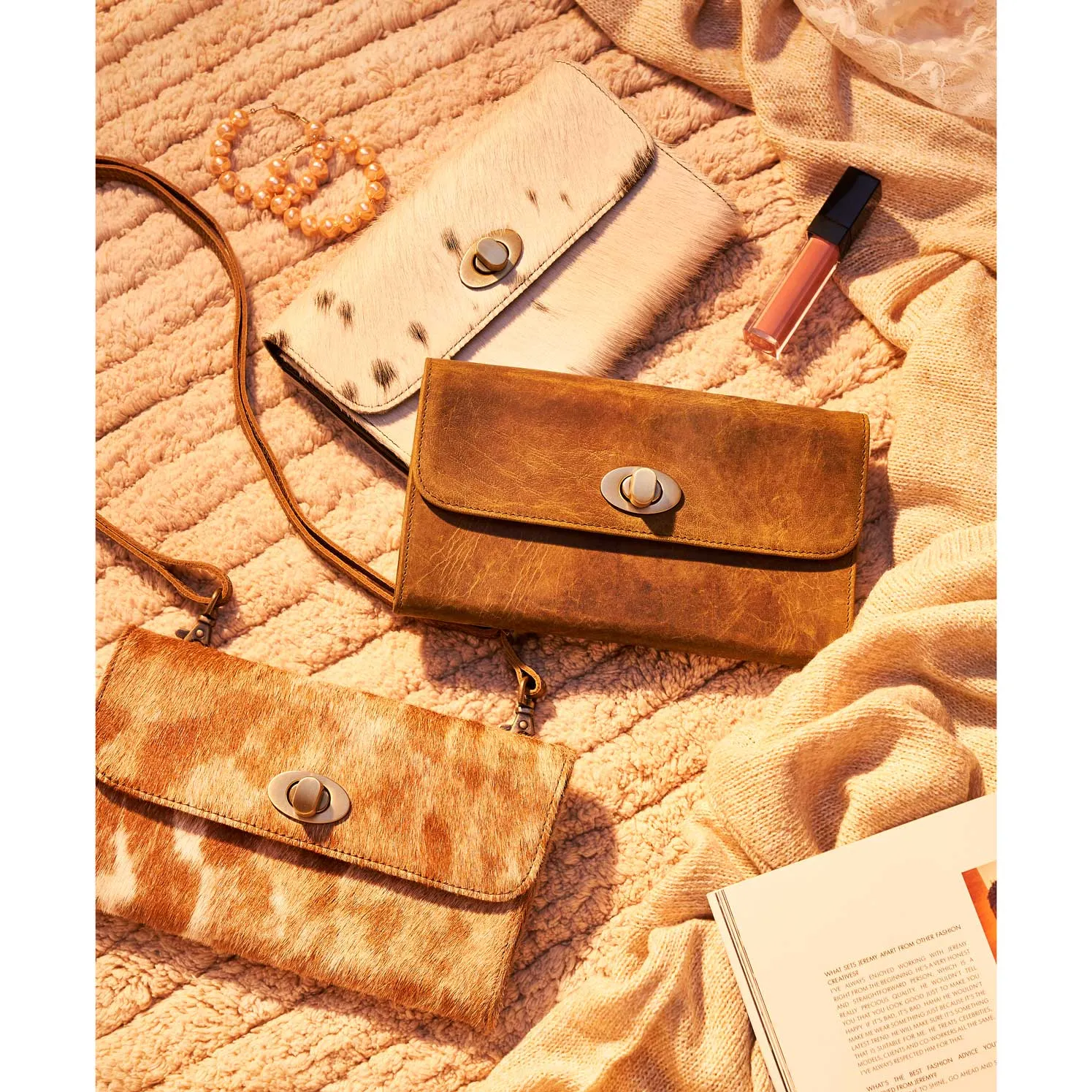 BEIGE MATTE WALLET sold by Myra Bag product image thumbnail 5