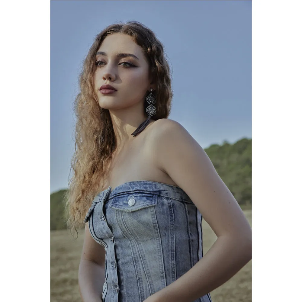 Tribal Stars Tassled Earrings sold by Myra Bag product image thumbnail 3