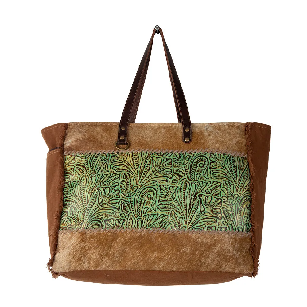 Cheyenne Verte Leather and Hairon Bag sold by Myra Bag product image thumbnail 4
