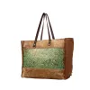 Cheyenne Verte Leather and Hairon Bag sold by Myra Bag