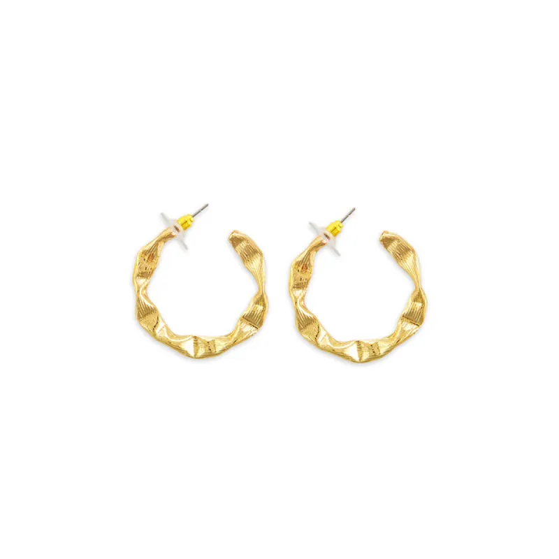 Golden Sunrise Hoop Earrings sold by Myra Bag