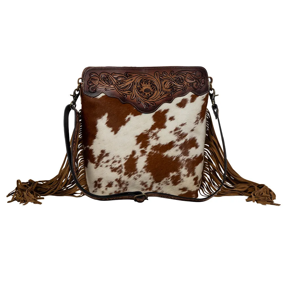 Artesia Way Fringed Hand-Tooled Bag sold by Myra Bag