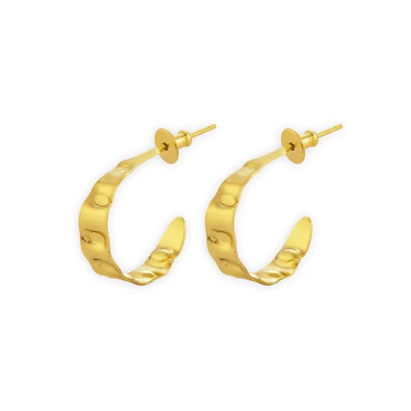 Gold Serenade Earrings sold by Myra Bag