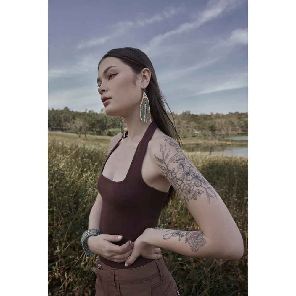 Sun’S Ribbon Beaded Earrings sold by Myra Bag product image thumbnail 3