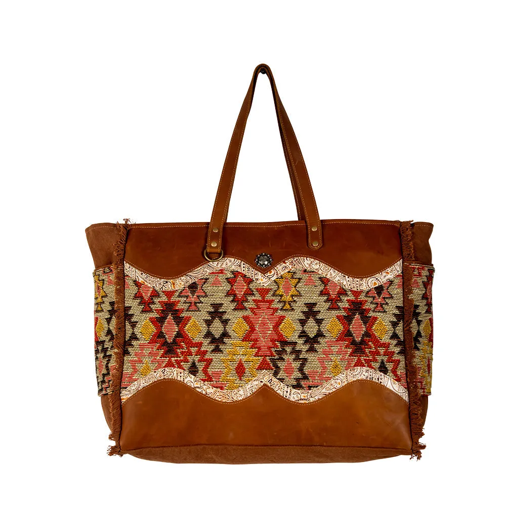 Desert Bloom Weekender Bag sold by Myra Bag product image thumbnail 4