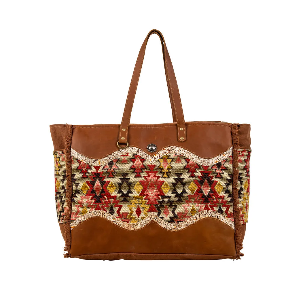 Desert Bloom Weekender Bag sold by Myra Bag