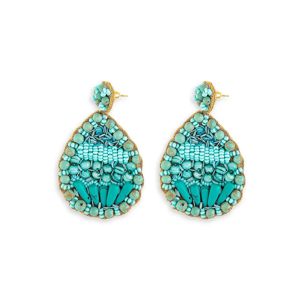 Ocean Dreams Beaded Earrings sold by Myra Bag product image thumbnail 2