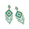 Draped Dreamcatcher Beaded Earrings sold by Myra Bag