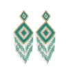 Draped Dreamcatcher Beaded Earrings sold by Myra Bag