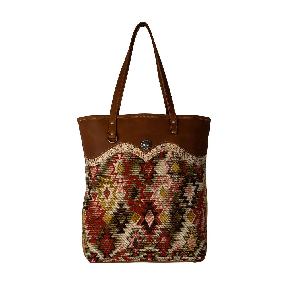 Desert Bloom Tall Tote Bag sold by Myra Bag product image thumbnail 5