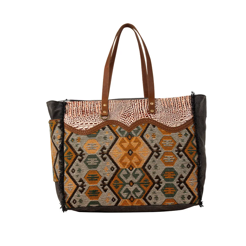 Seneca Falls Weekender Bag sold by Myra Bag