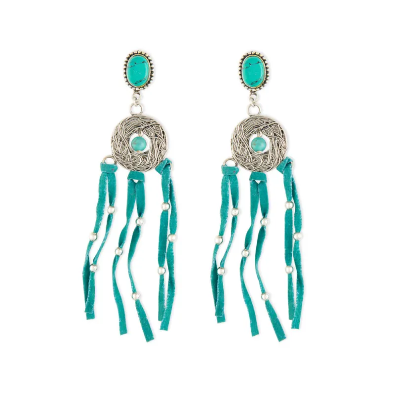 Mystic Charm Fringed Earrings sold by Myra Bag