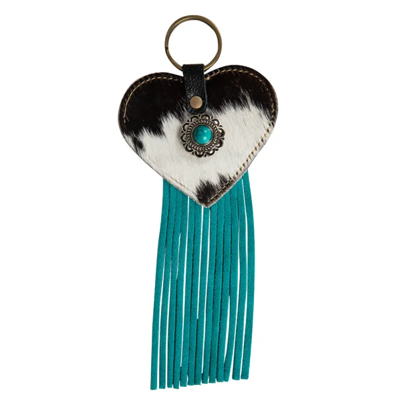 Priceless Love Hairon Hide Key Fob sold by Myra Bag