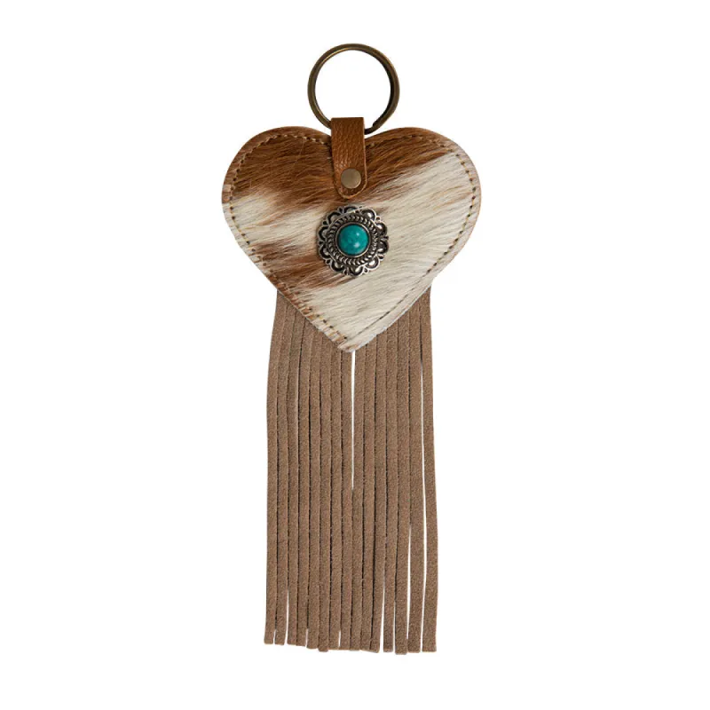 Enduring Love Hairon Hide Key Fob sold by Myra Bag