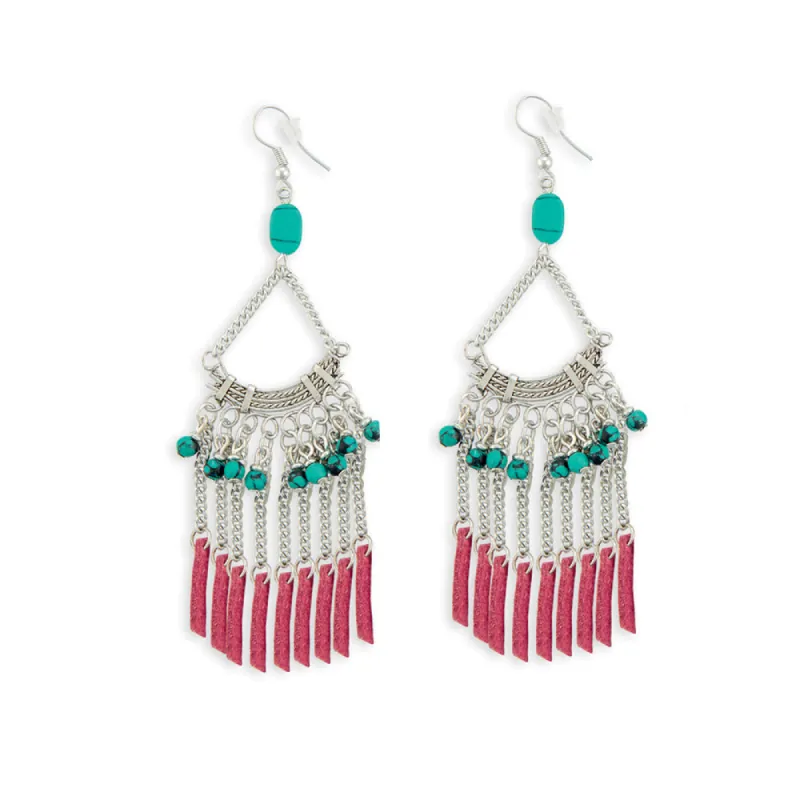 Loom Of Life Silver Earrings sold by Myra Bag