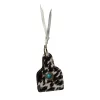 Prairie Home Stitched Hairon Hide Key Fob sold by Myra Bag
