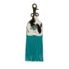 Running River Hairon Hide Fringed Key Fob sold by Myra Bag