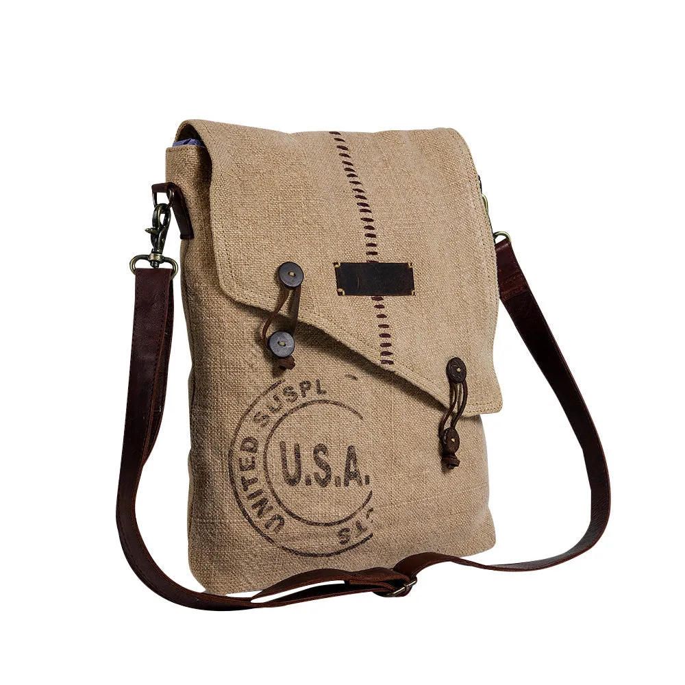 U.S.A. Vintage-Look Shoulder Bag sold by Myra Bag product image thumbnail 2