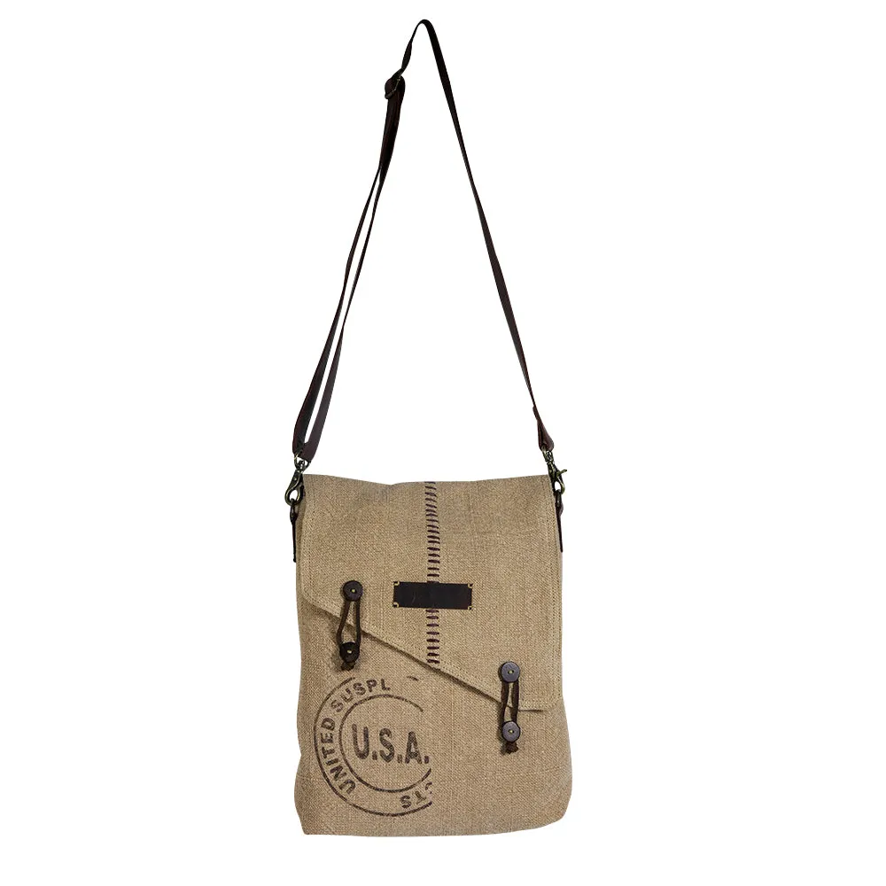U.S.A. Vintage-Look Shoulder Bag sold by Myra Bag product image thumbnail 4