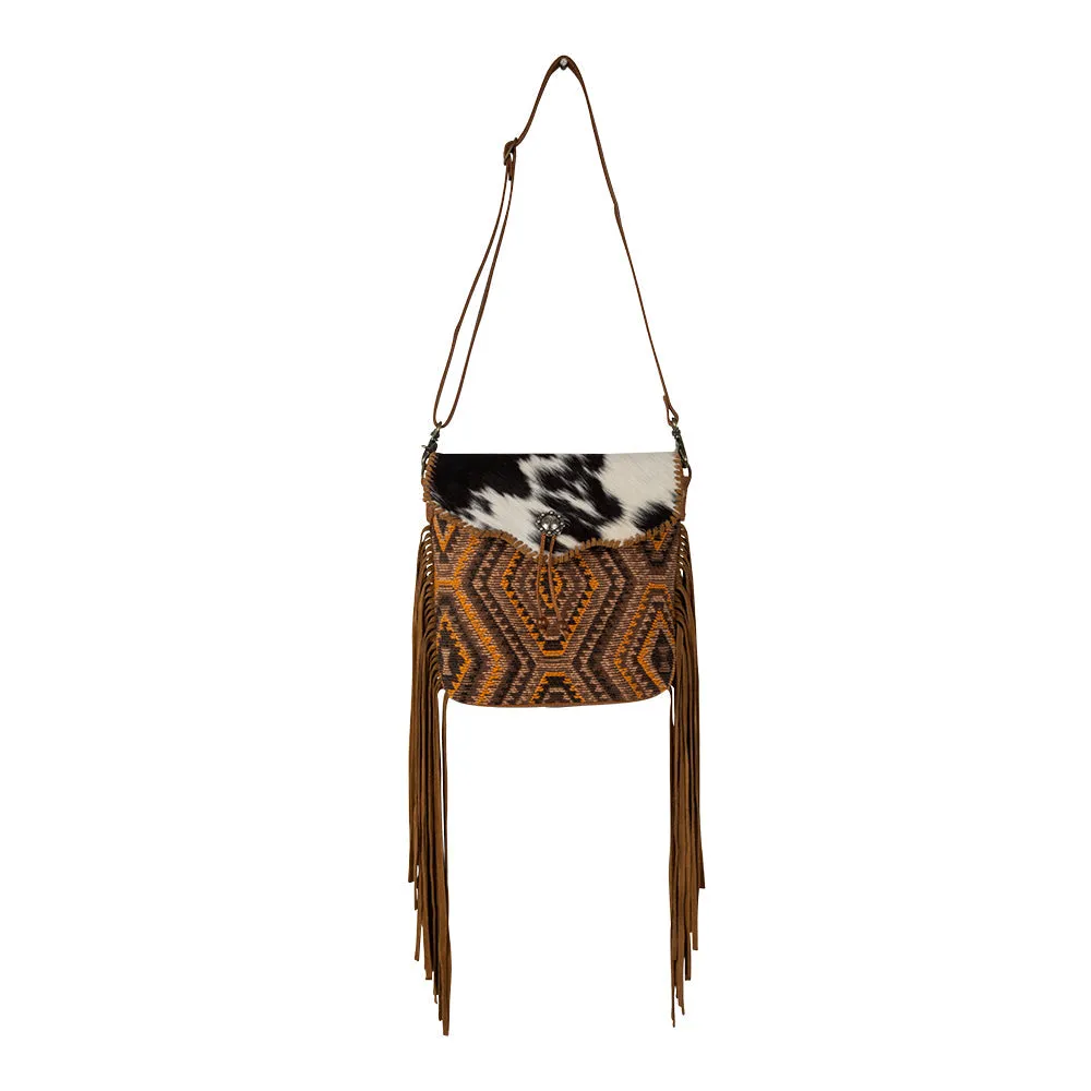 Stone Mesa Fringed Shoulder Bag sold by Myra Bag product image thumbnail 4