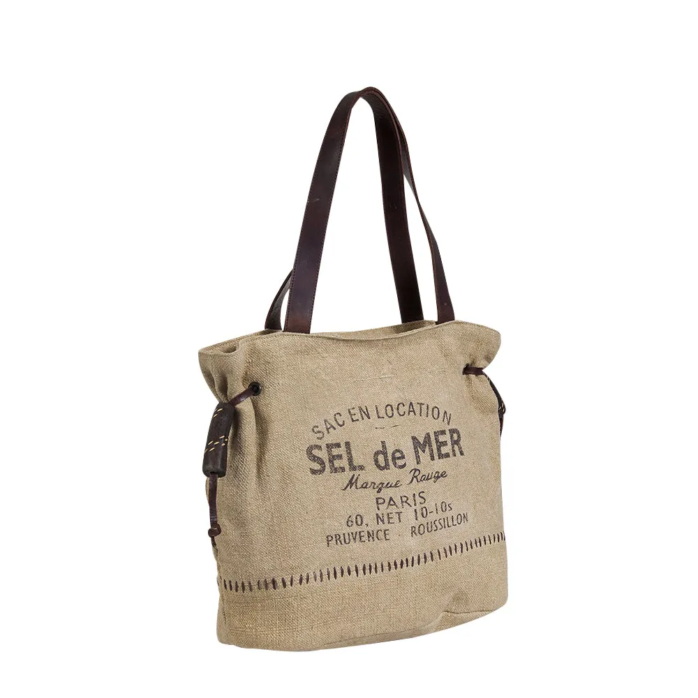 Sel de Mer Gathered Strap Tote Bag sold by Myra Bag product image thumbnail 2