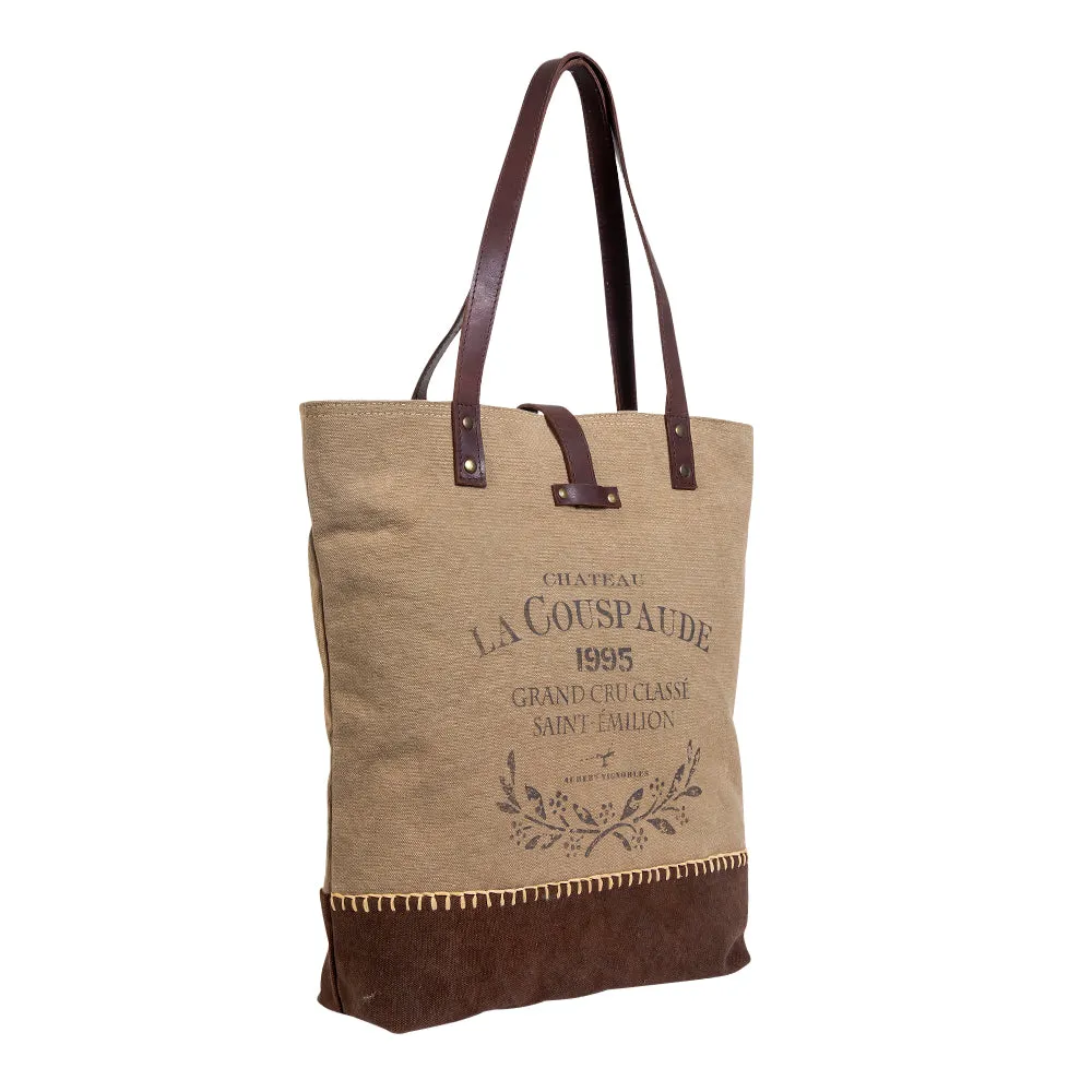 La Couspaude Vintage-Look Tote Bag sold by Myra Bag product image thumbnail 2