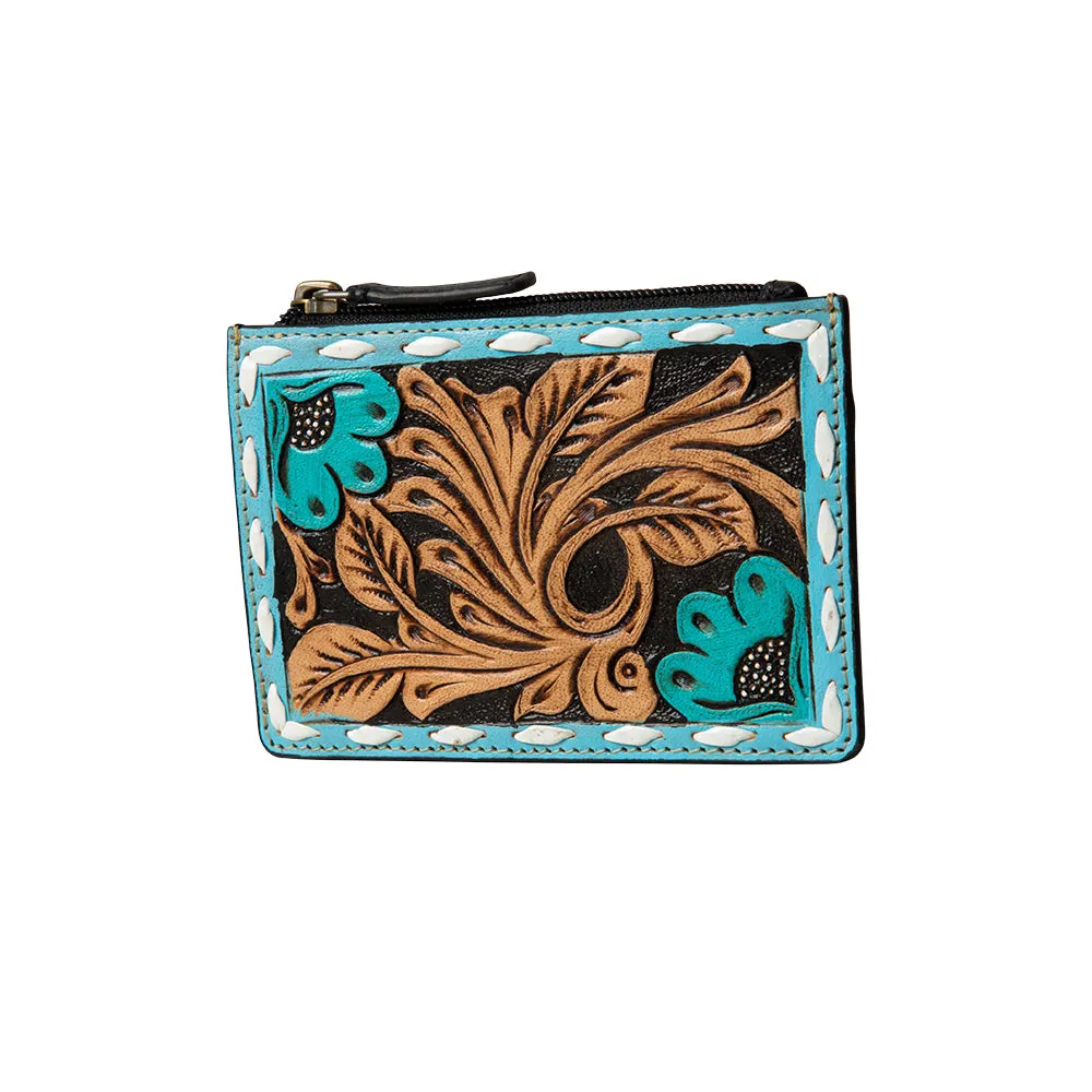 Bend Creek Hand-Tooled Credit Card Holder sold by Myra Bag product image thumbnail 2