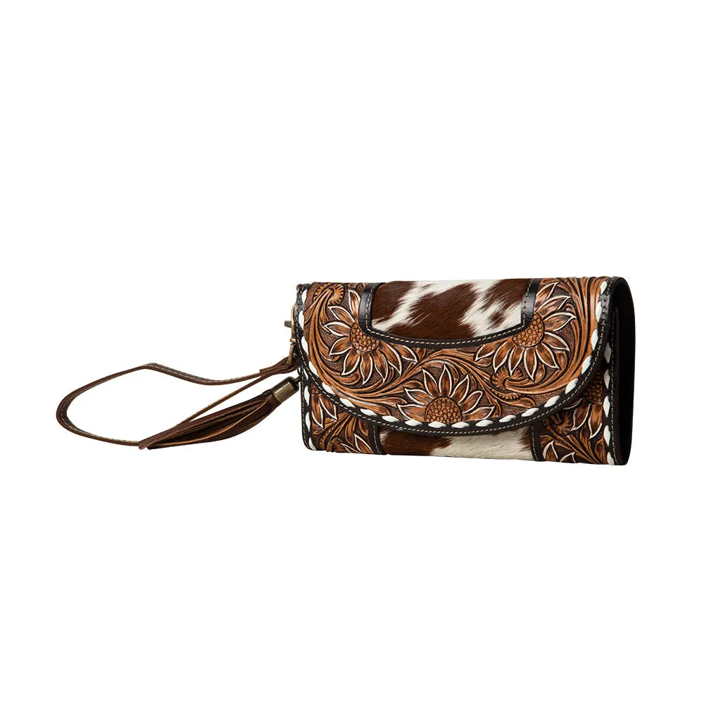 Sandstone Trail Hand-Tooled Wristlet Wallet sold by Myra Bag product image thumbnail 2