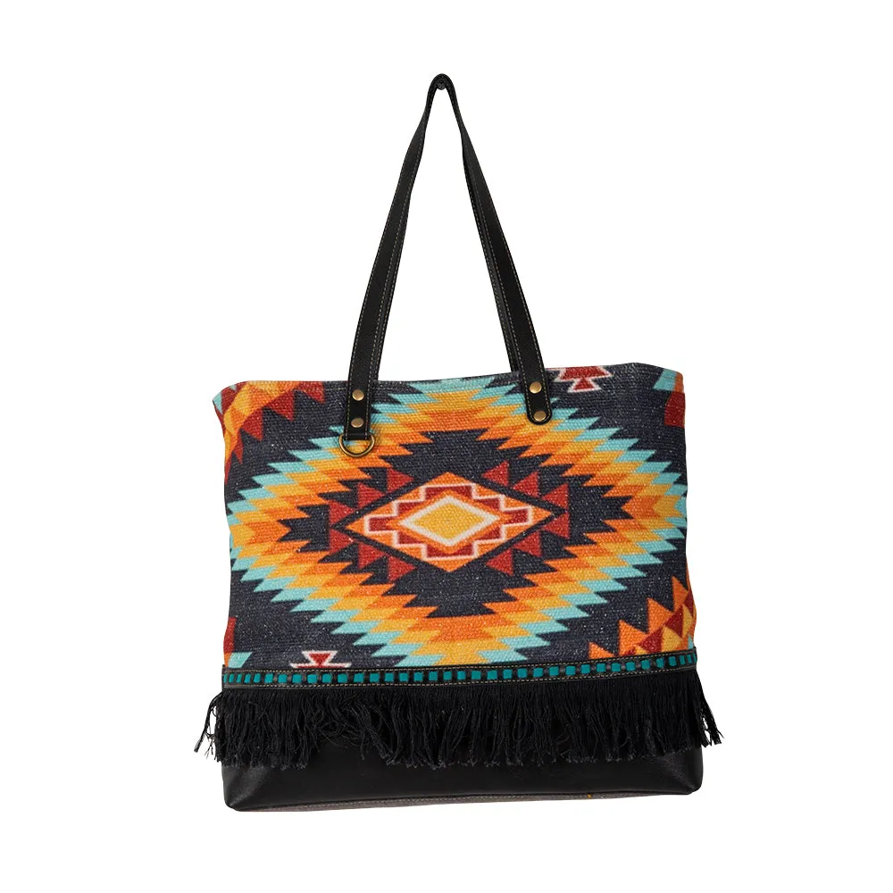 Ancestral Sun Tote Bag sold by Myra Bag product image thumbnail 5