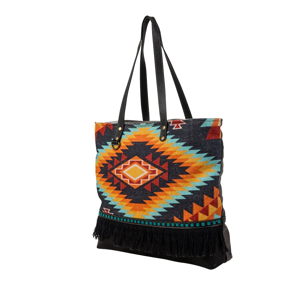 Ancestral Sun Tote Bag sold by Myra Bag product image thumbnail 2