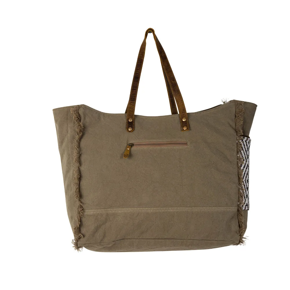 Sand Weaver Weekender Bag sold by Myra Bag product image thumbnail 5