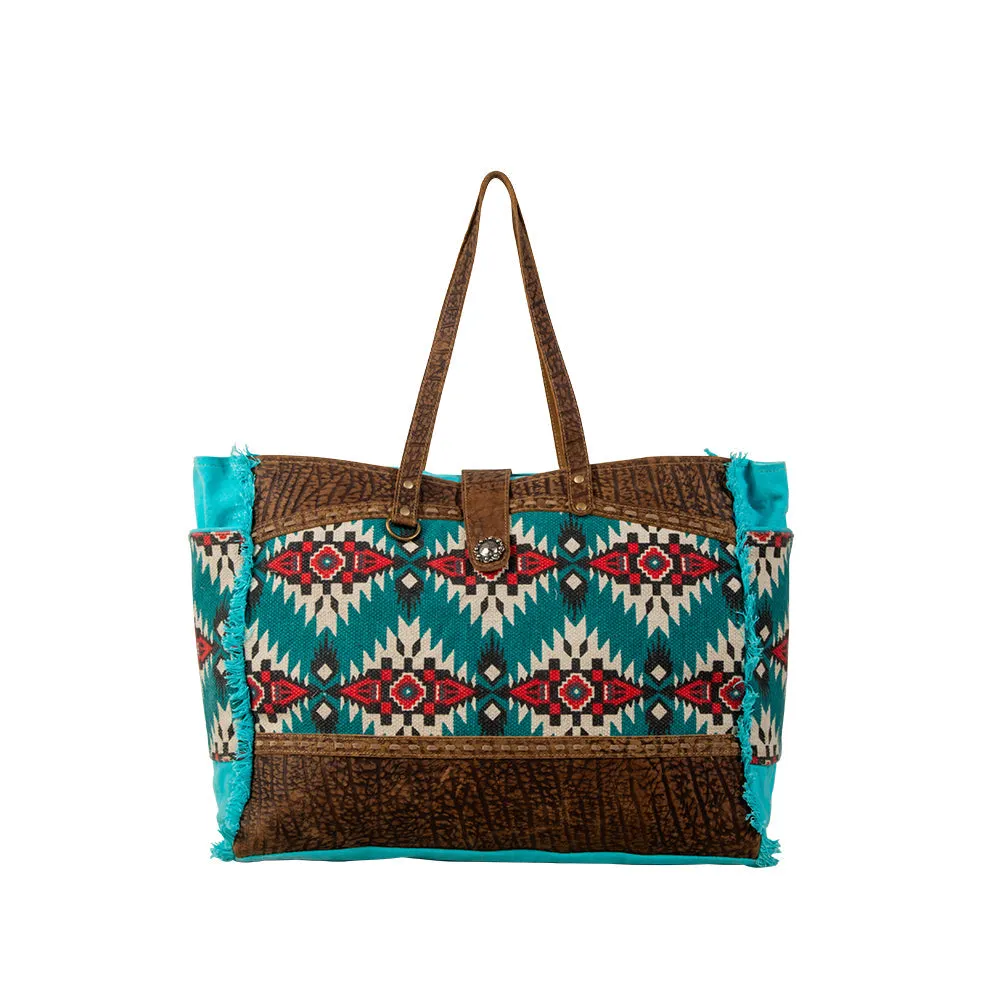 Tribe Of The Sun Weekender Bag sold by Myra Bag