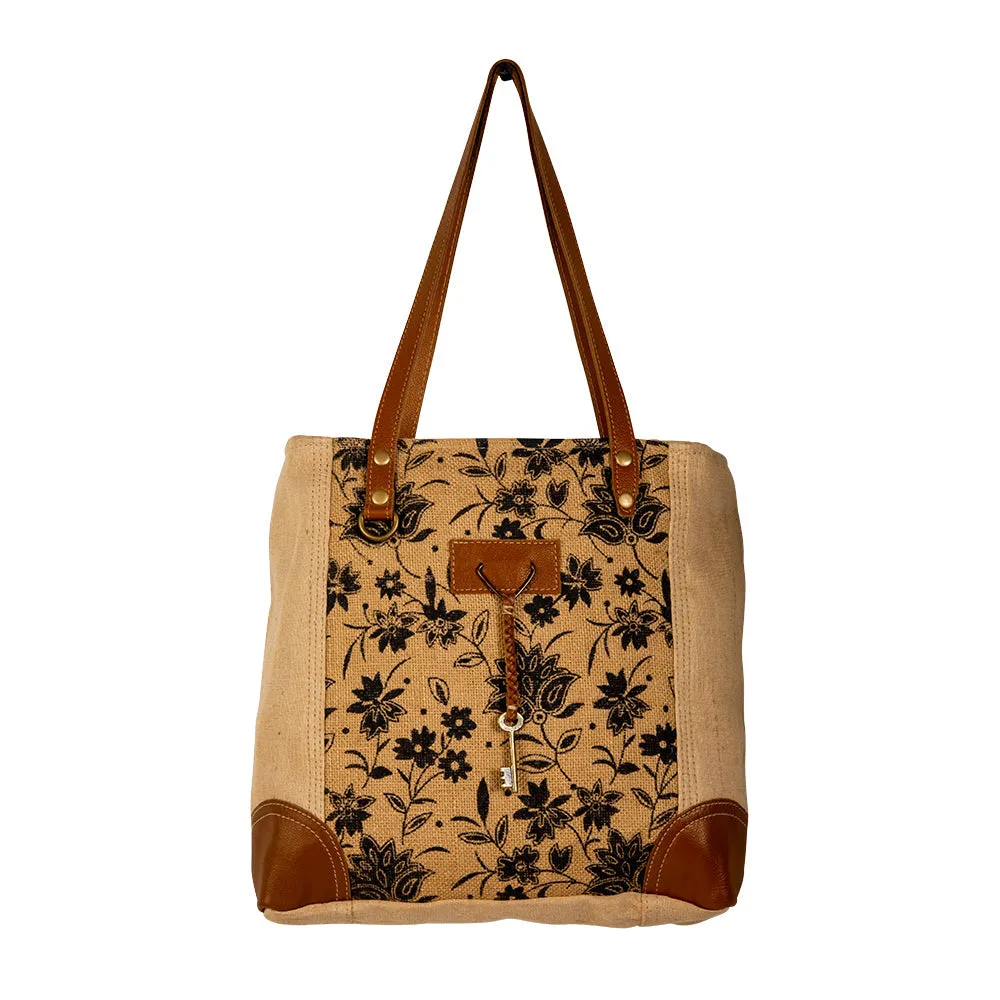 Tazzie Floral Tote Bag sold by Myra Bag product image thumbnail 5