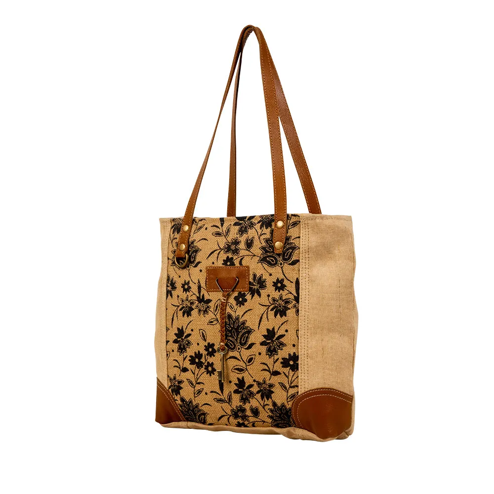 Tazzie Floral Tote Bag sold by Myra Bag product image thumbnail 2