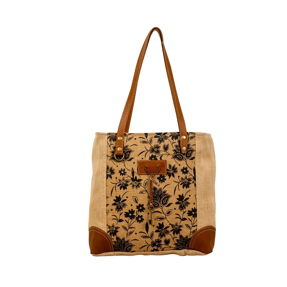 Tazzie Floral Tote Bag sold by Myra Bag