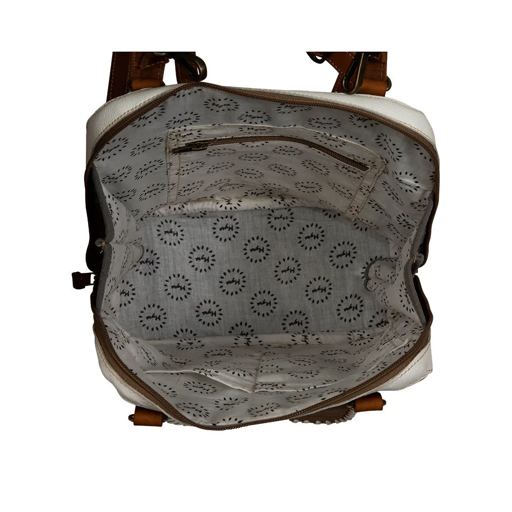 Prairie Grasslands Canvas and Hairon Backpack. sold by Myra Bag product image thumbnail 4