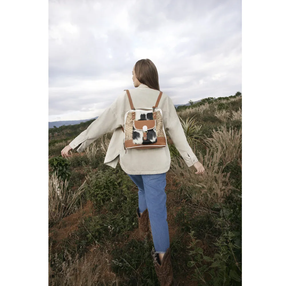 Prairie Grasslands Canvas and Hairon Backpack. sold by Myra Bag product image thumbnail 5