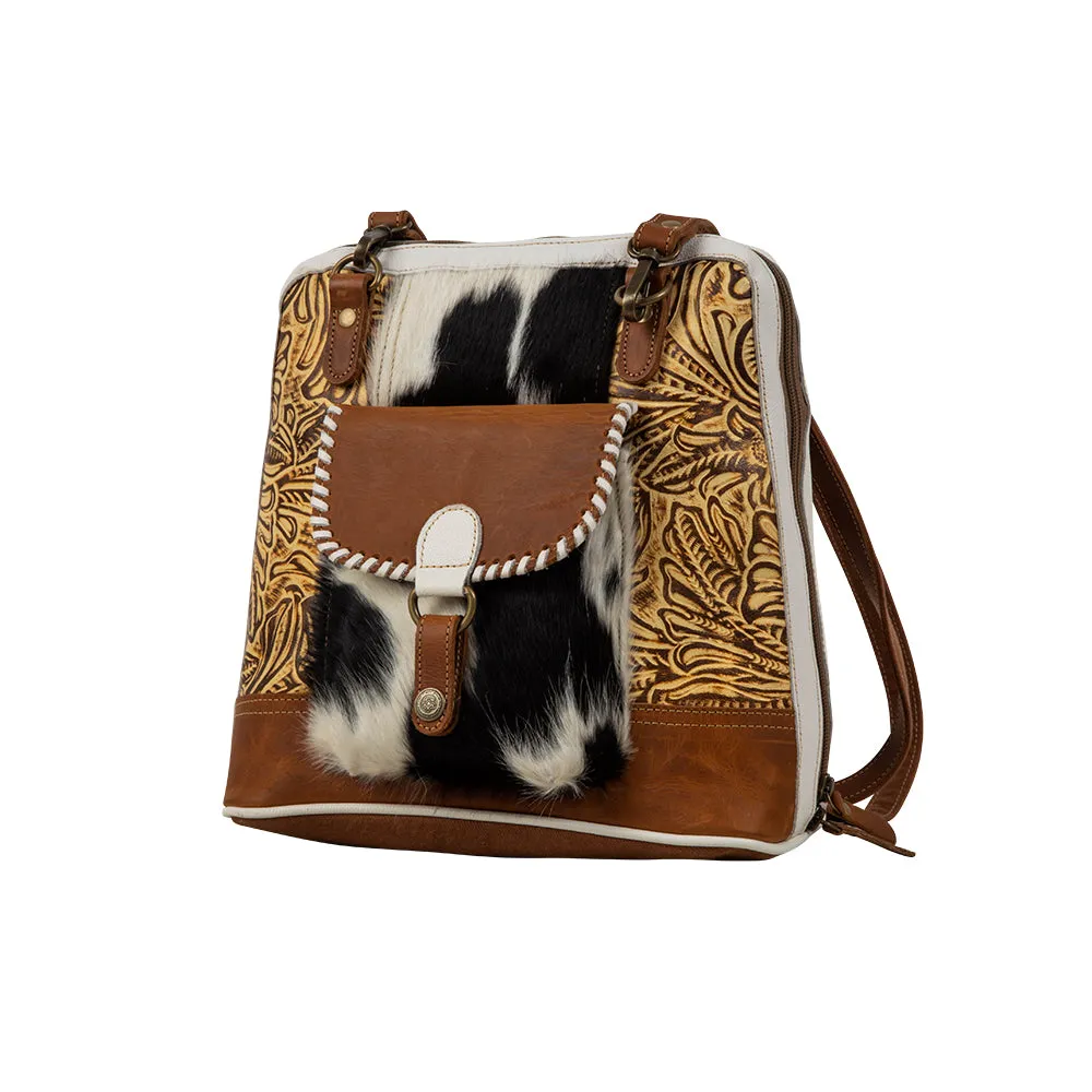 Prairie Grasslands Canvas and Hairon Backpack. sold by Myra Bag product image thumbnail 2