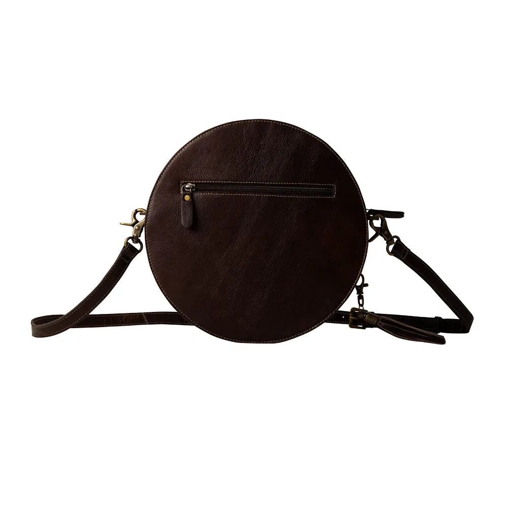 Magnolia Morn Hand-Tooled Round Bag sold by Myra Bag product image thumbnail 3
