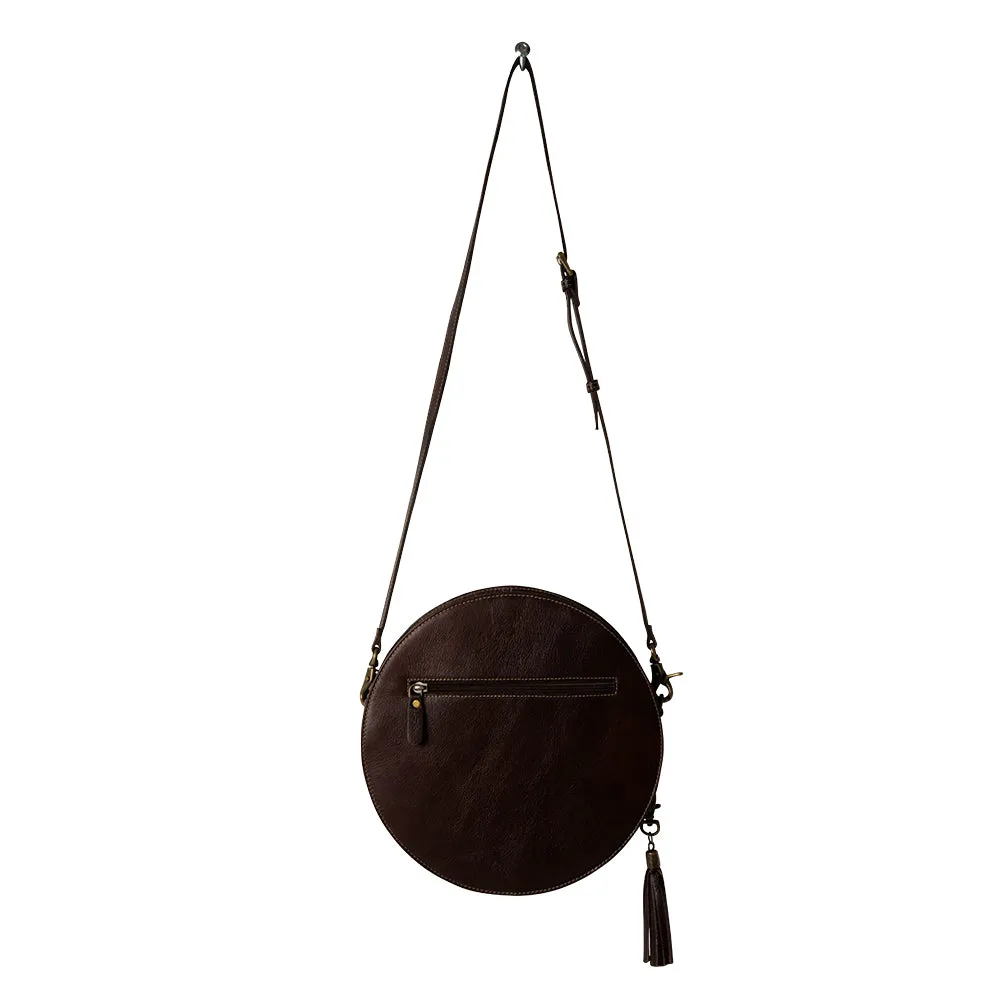 Magnolia Morn Hand-Tooled Round Bag sold by Myra Bag product image thumbnail 5