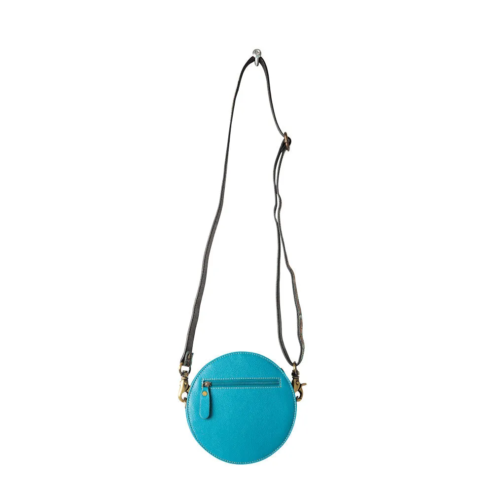 Priceless Love Small Hand-Tooled Round Bag sold by Myra Bag product image thumbnail 5